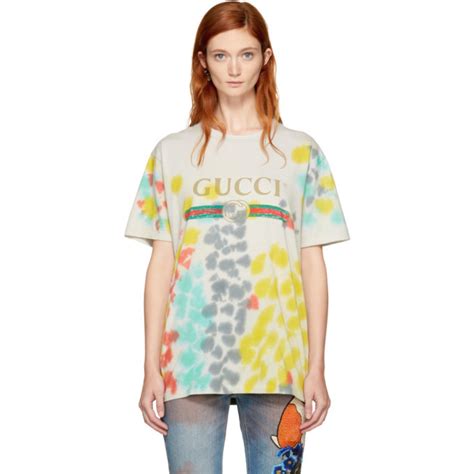 pink tye dye gucci shirt|Gucci T.